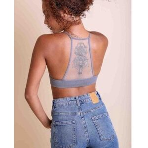Tattoo Mesh Racerback Bralette